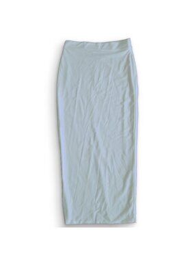 BADBLOOD White Bodycon Midi Long Skirt (S)